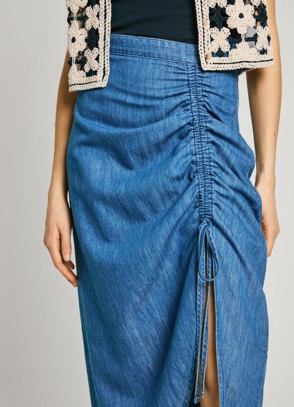Pepe Jeans falda larga denim fit regular Precio de fábrica