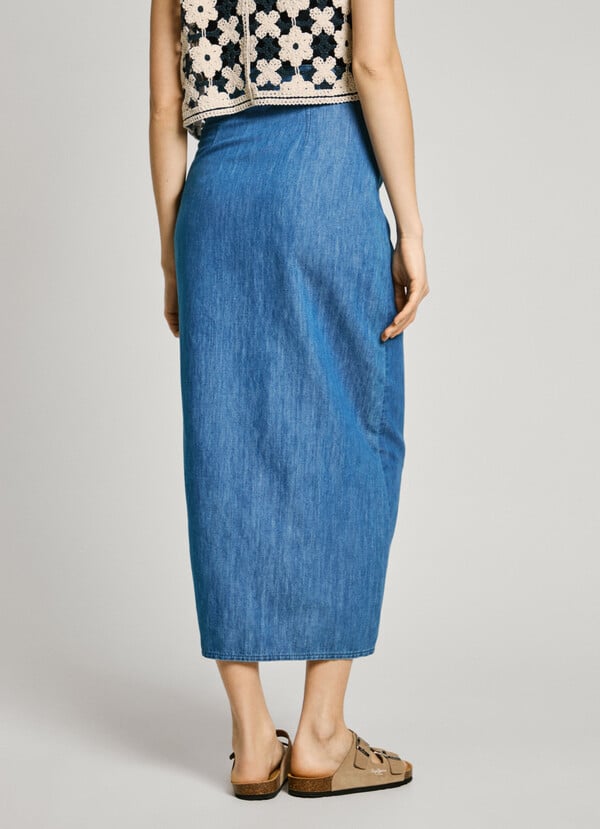 Pepe Jeans falda larga denim fit regular Precio de fábrica