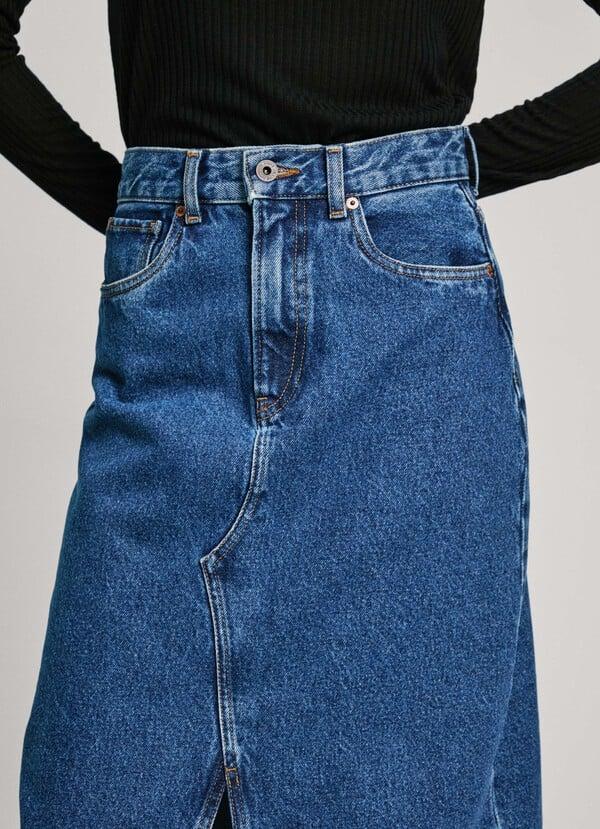 Pepe Jeans falda larga denim fit regular Promoción trimestral