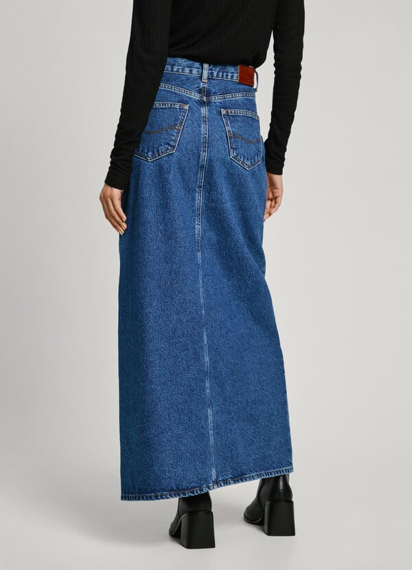 Pepe Jeans falda larga denim fit regular Promoción trimestral
