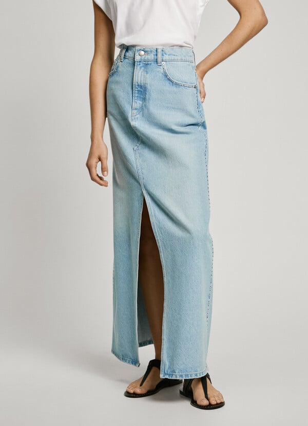 Pepe Jeans falda larga denim fit regular Solo queda un día