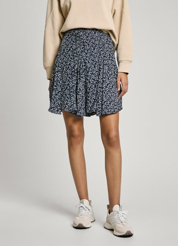 Pepe Jeans falda corta estampado floral Superdescuento