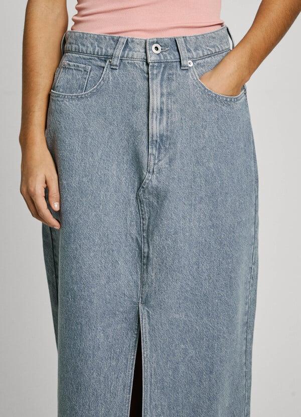 Pepe Jeans falda larga denim fit regular Tienda de fábrica