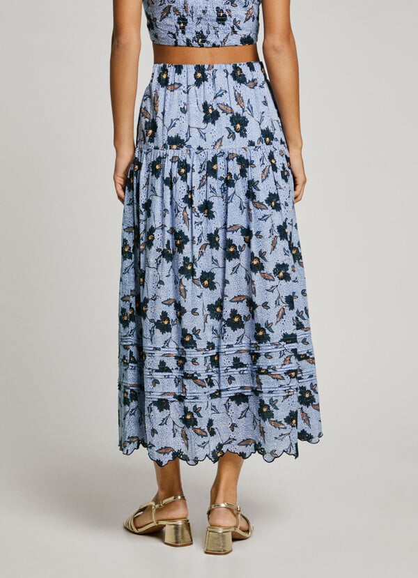 Pepe Jeans falda midi estampado floral Grandes ahorros