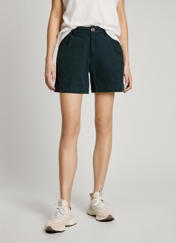 Pepe Jeans shorts lona teñido en prenda Tienda