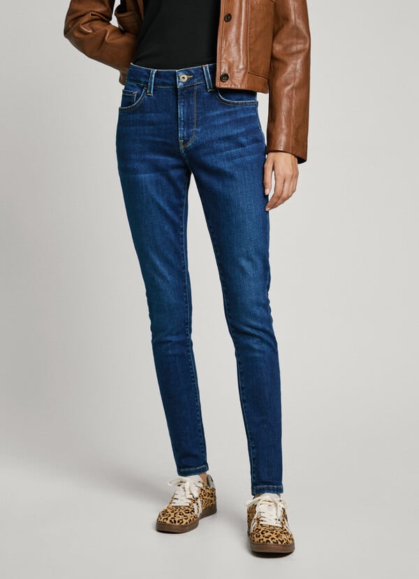Pepe Jeans jeans fit skinny y tiro medio - regent Grandes descuentos