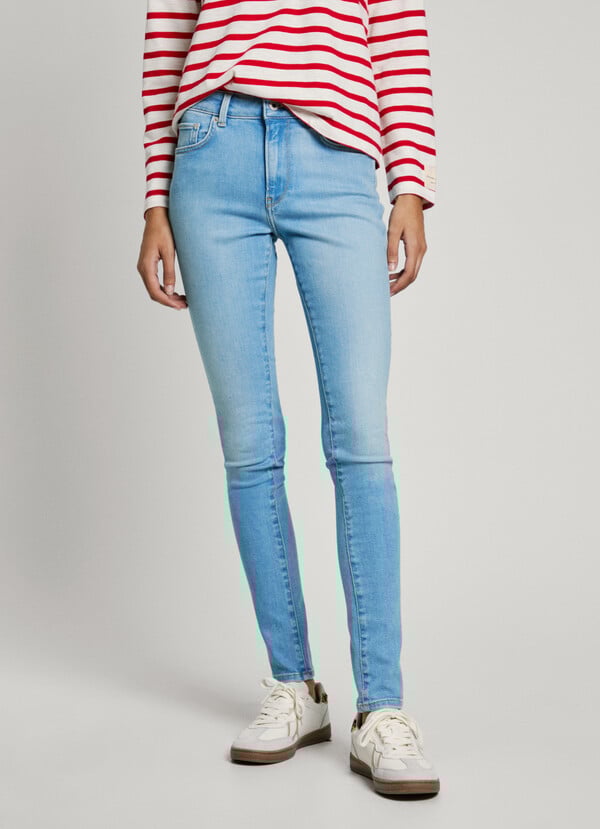 Pepe Jeans jeans fit skinny y tiro medio - regent Liquidación