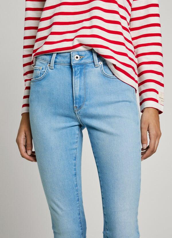 Pepe Jeans jeans fit skinny y tiro medio - regent Liquidación