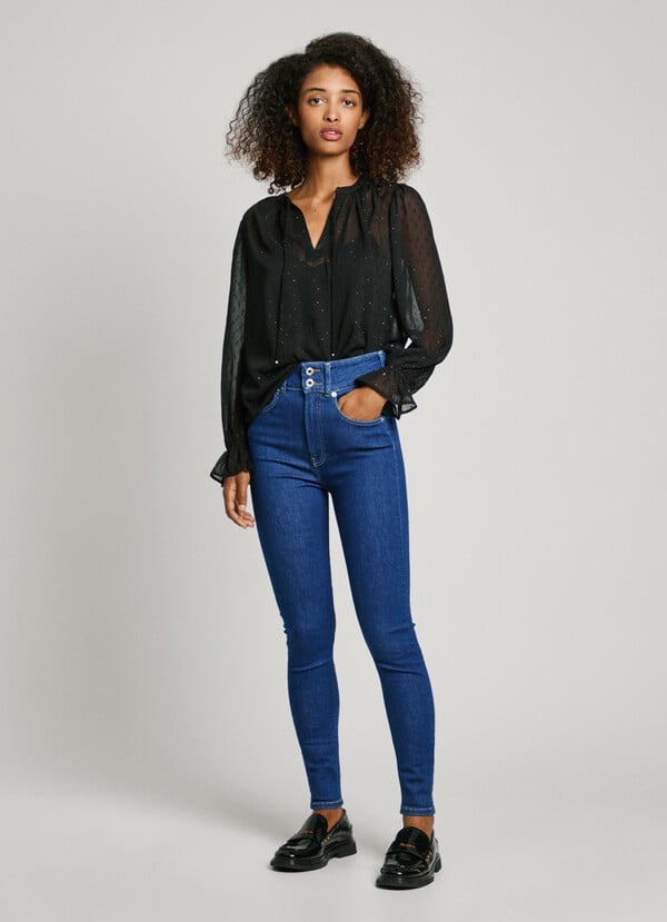 Pepe Jeans jeans fit super skinny y tiro alto Ahorra y exporta