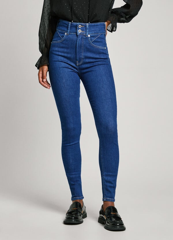 Pepe Jeans jeans fit super skinny y tiro alto Ahorra y exporta