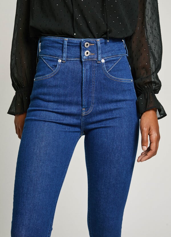 Pepe Jeans jeans fit super skinny y tiro alto Ahorra y exporta