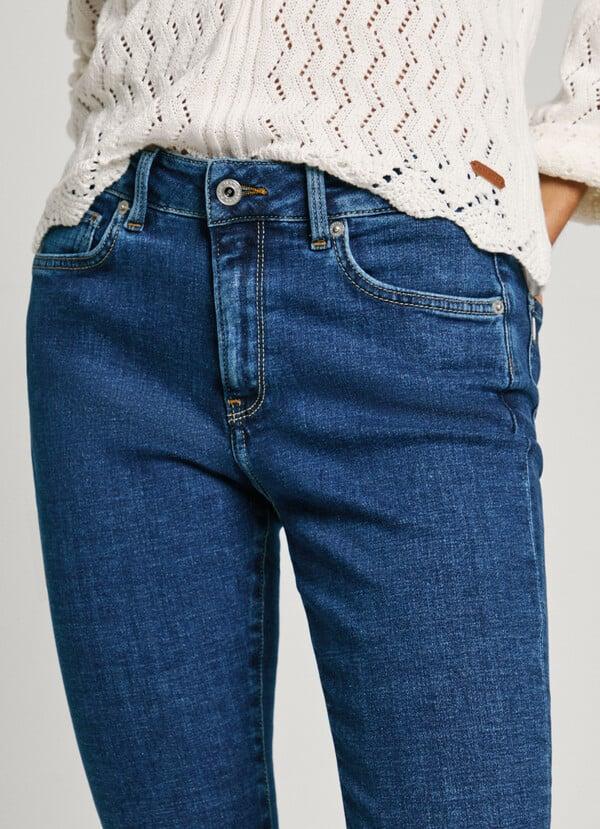 Pepe Jeans jeans fit skinny y tiro medio - regent Libre de impuestos