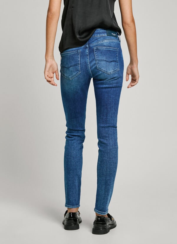 Pepe Jeans jeans fit skinny y tiro bajo - soho Descuentos del mes
