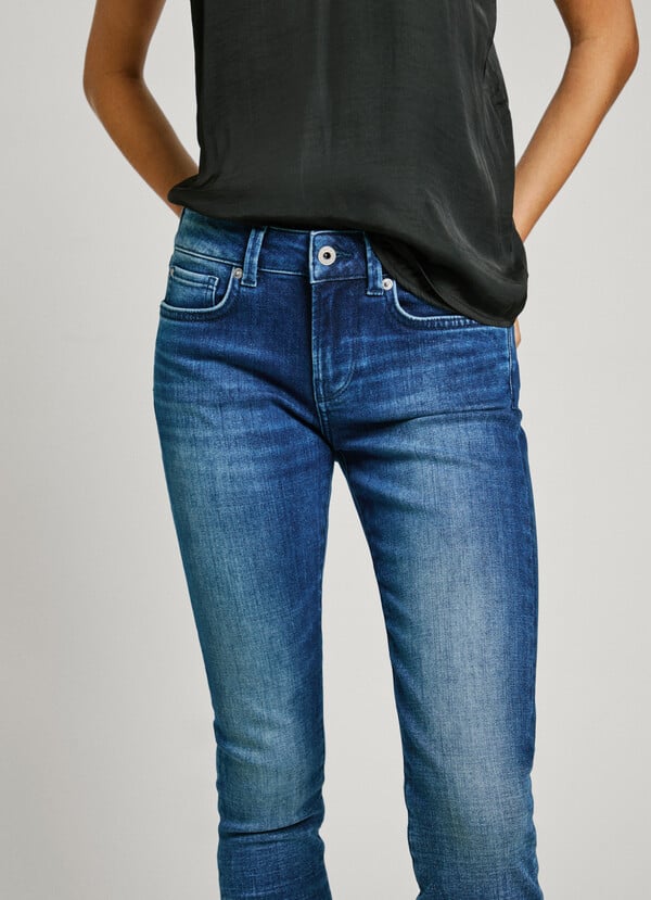 Pepe Jeans jeans fit skinny y tiro bajo - soho Descuentos del mes