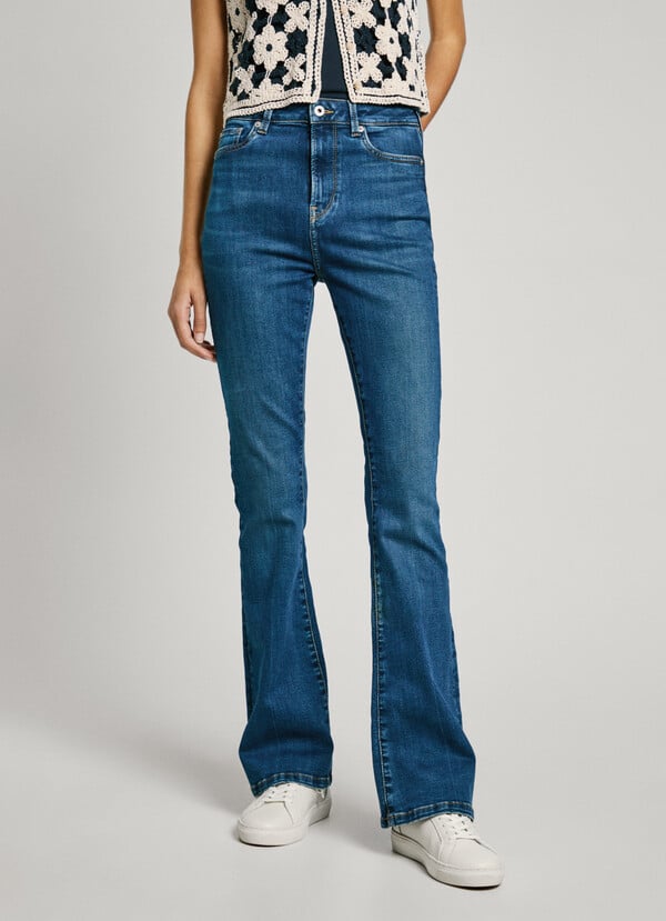 Pepe Jeans jeans fit flare y tiro alto - dion Grandes ahorros