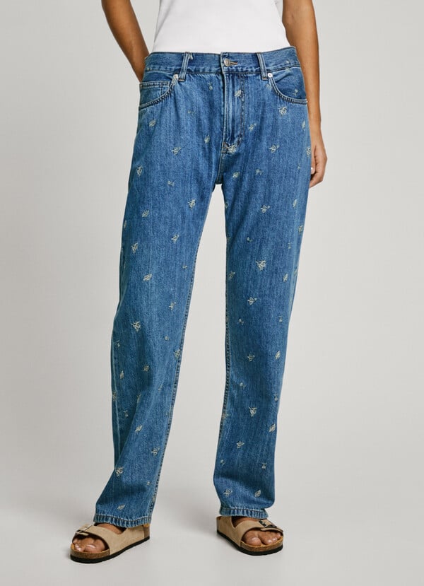 Pepe Jeans jeans fit loose y tiro bajo - blossom En línea