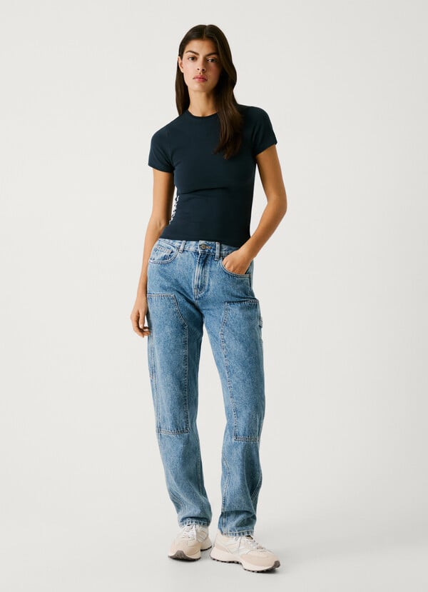 Pepe Jeans jeans fit loose y tiro alto Outlet online