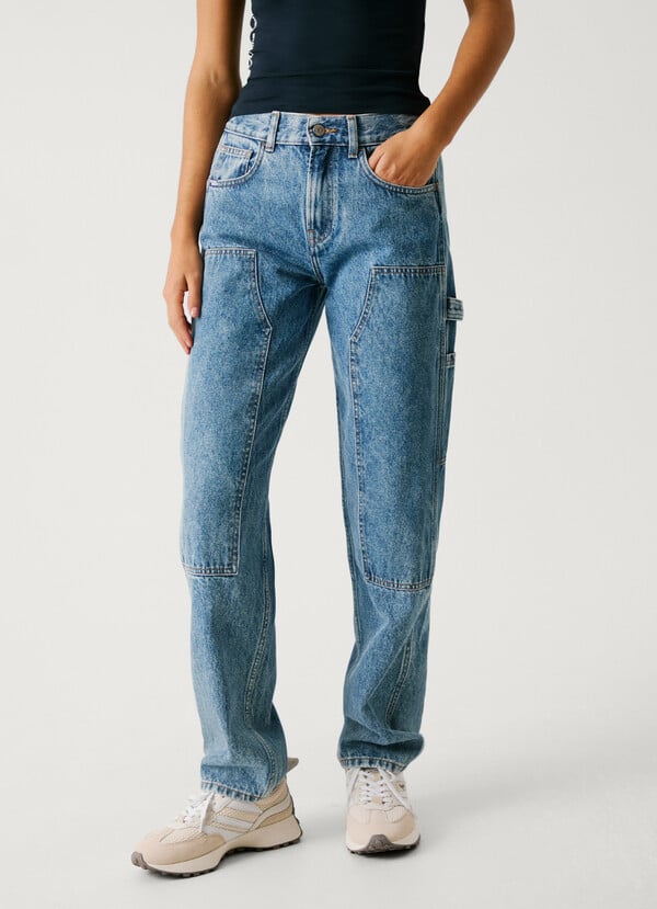 Pepe Jeans jeans fit loose y tiro alto Outlet online
