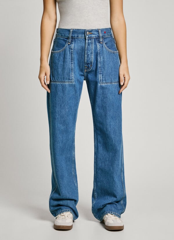 Pepe Jeans jeans fit loose y tiro bajo Venta caliente