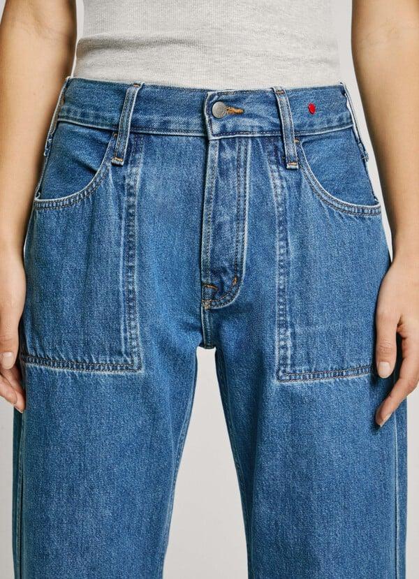 Pepe Jeans jeans fit loose y tiro bajo Venta caliente