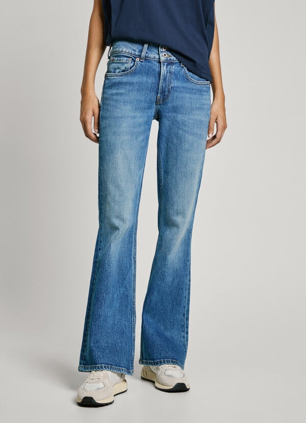 Pepe Jeans jeans fit flare y tiro medio - venus Rebajas top