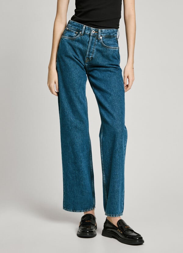 Pepe Jeans jeans fit recto y tiro alto - robyn Envío gratis