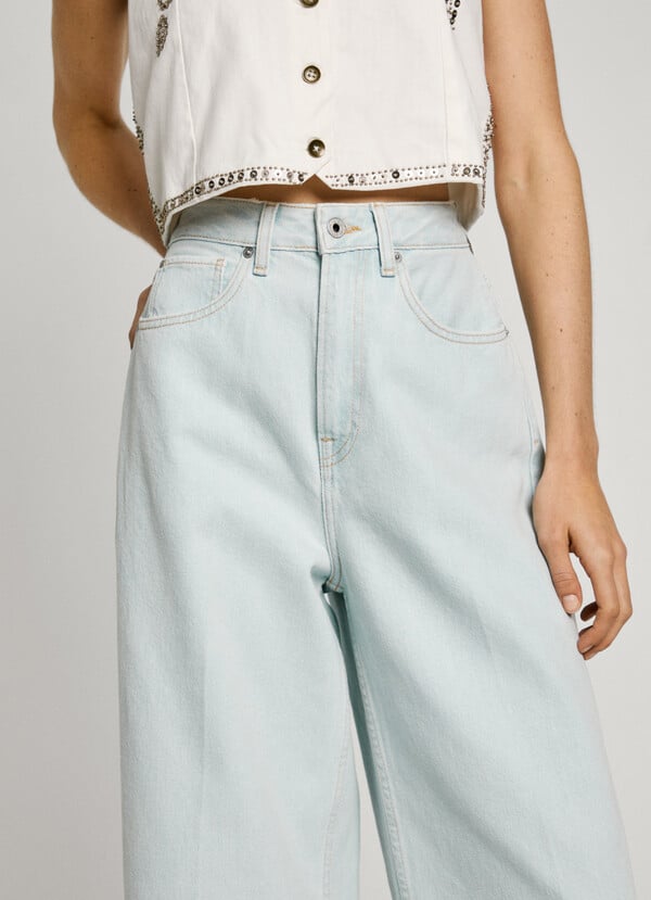 Pepe Jeans jeans fit wide y tiro alto - jaimy Promoción por tiempo limitado