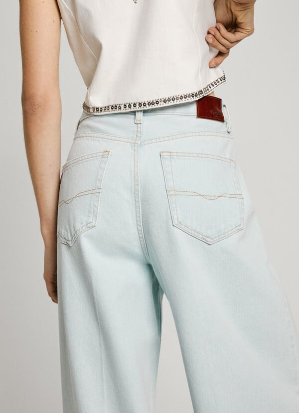 Pepe Jeans jeans fit wide y tiro alto - jaimy Promoción por tiempo limitado