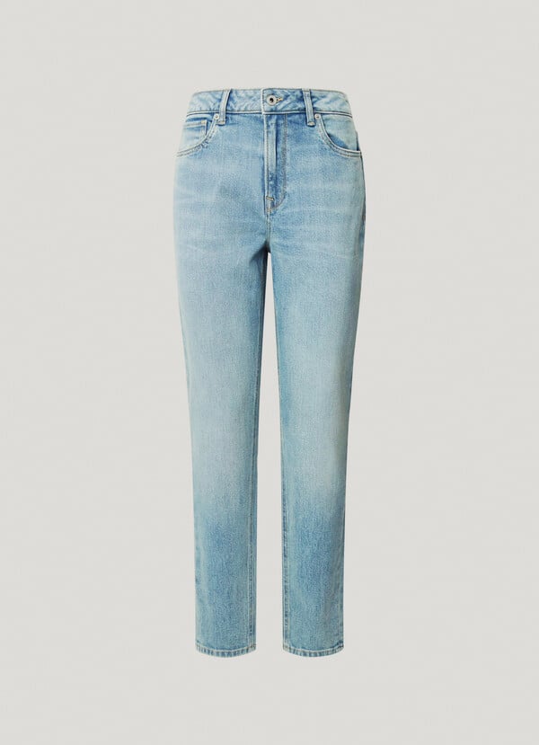 Pepe Jeans jeans fit taper y tiro alto - violet Envío internacional gratuito