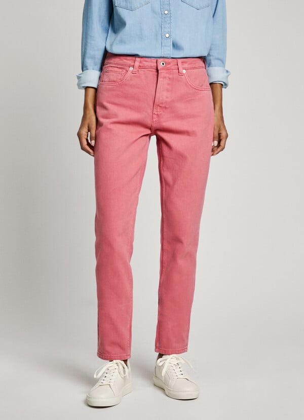 Pepe Jeans jeans fit taper y tiro alto - violet Limitado a 3 días