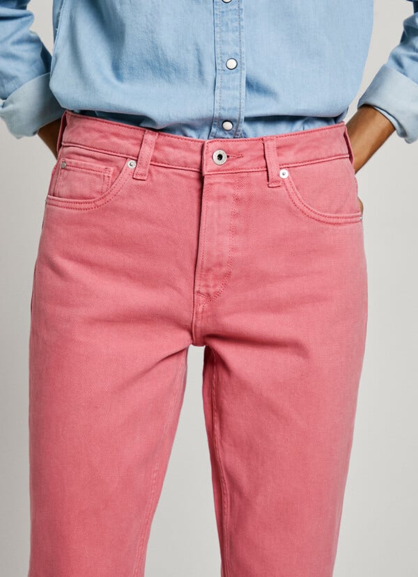 Pepe Jeans jeans fit taper y tiro alto - violet Limitado a 3 días