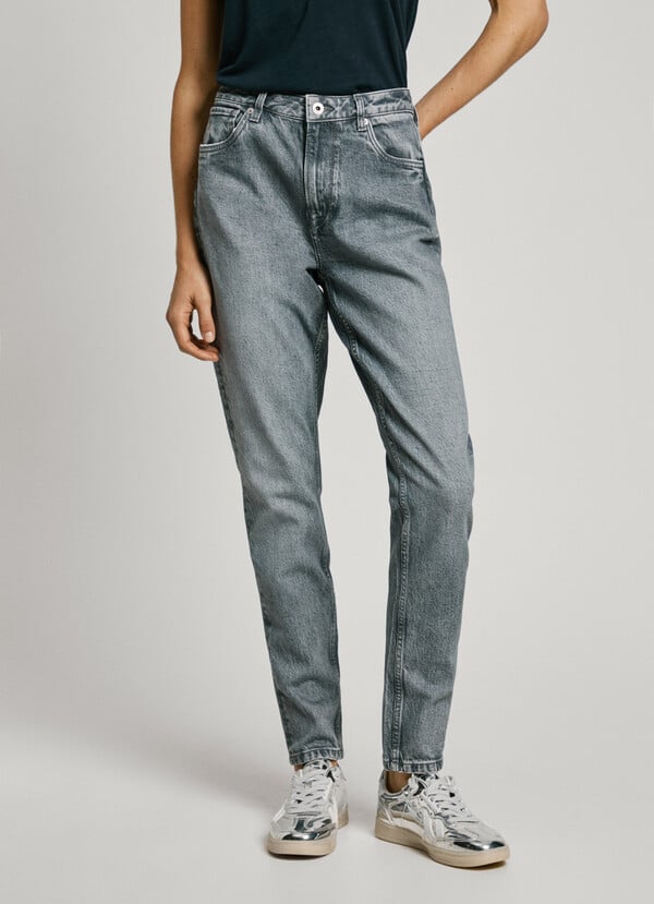 Pepe Jeans jeans fit taper y tiro alto - violet Ahorra y exporta