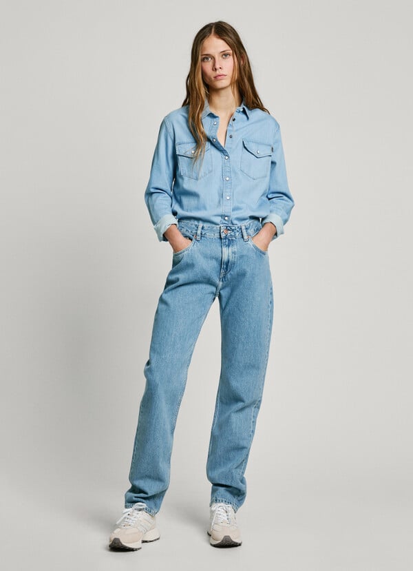 Pepe Jeans jeans fit taper y tiro medio - iceberg