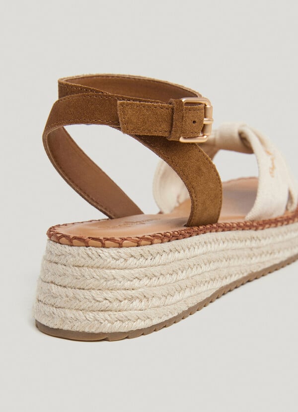Pepe Jeans sandalias de cuña con tiras cruzadas Outlet online