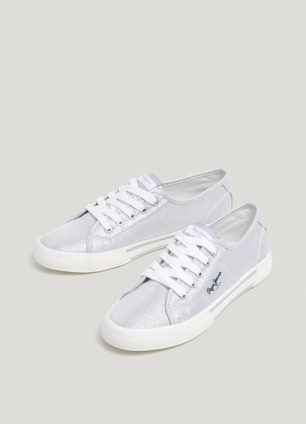 Pepe Jeans zapatillas básicas metalizadas Ofertas