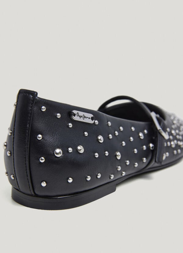 Pepe Jeans bailarinas con tachuelas En oferta