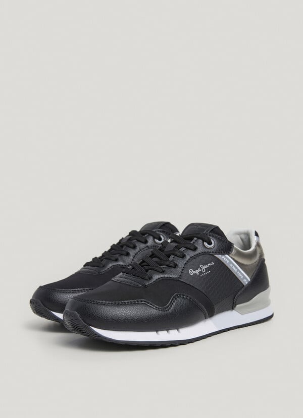 Pepe Jeans zapatillas running detalles metalizados Mejor oferta