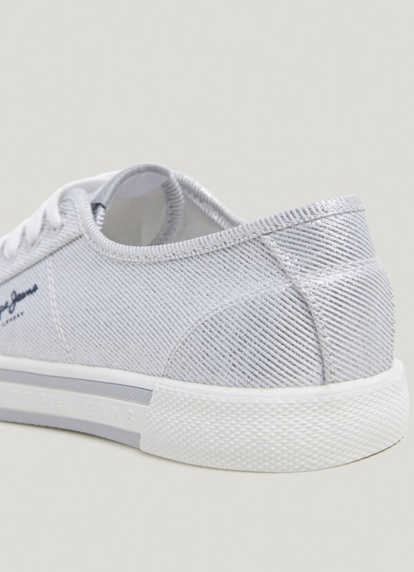 Pepe Jeans zapatillas básicas metalizadas Oferta especial