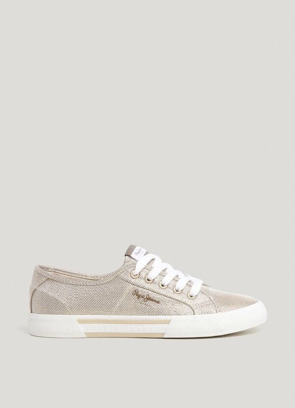 Pepe Jeans zapatillas básicas metalizadas