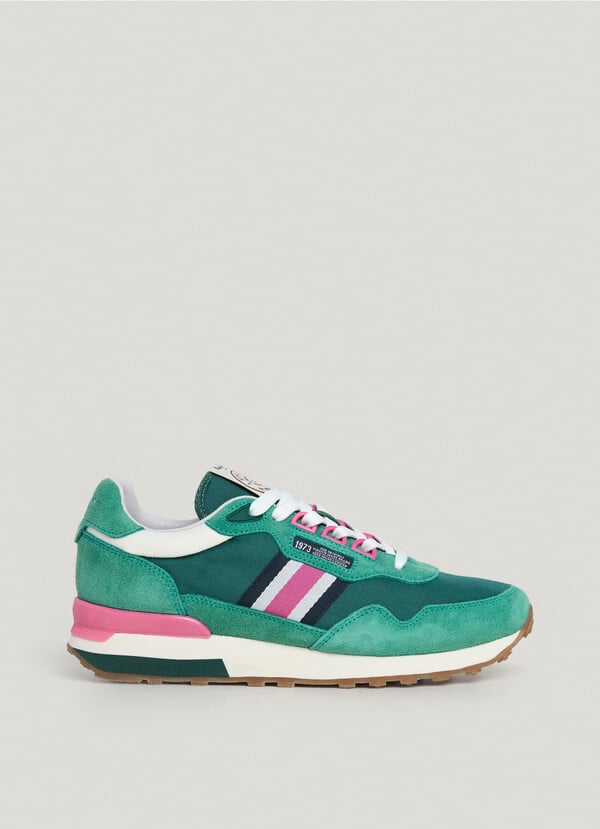 Pepe Jeans zapatillas running con detalles en ante - kingston ÚLTIMAS EDICIONES
