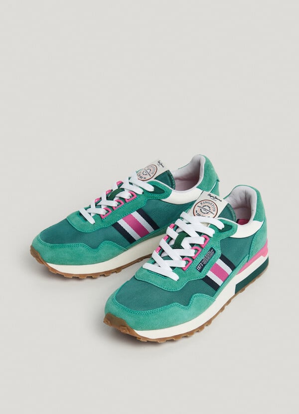 Pepe Jeans zapatillas running con detalles en ante - kingston ÚLTIMAS EDICIONES