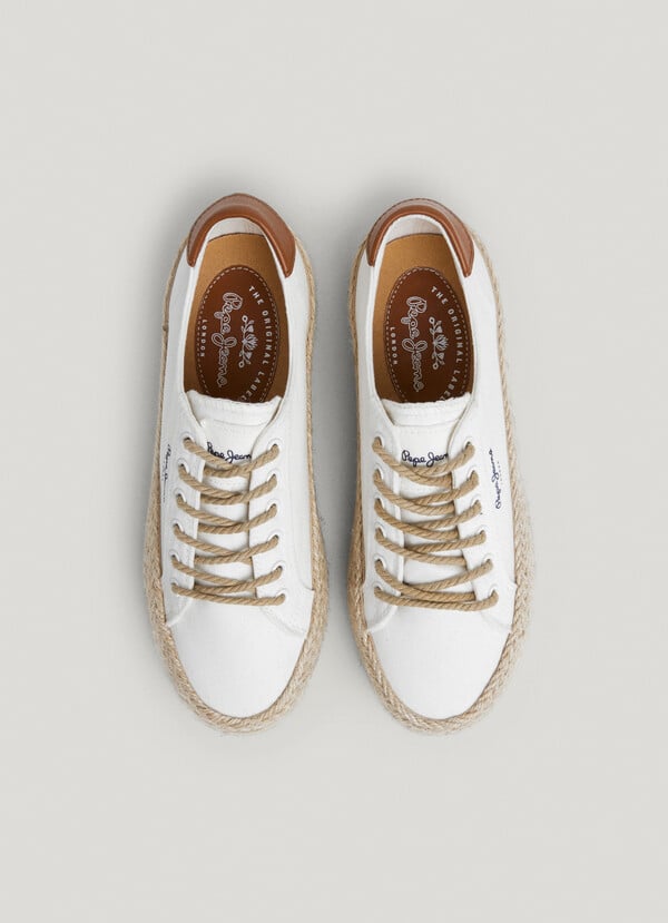 Pepe Jeans zapatillas de plataforma detalles yute Último día