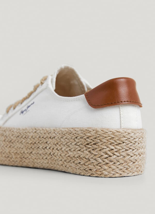 Pepe Jeans zapatillas de plataforma detalles yute Último día
