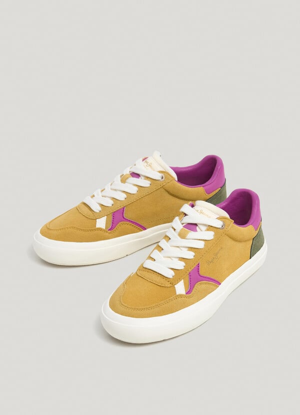 Pepe Jeans zapatillas retro de ante Promoción por tiempo limitado