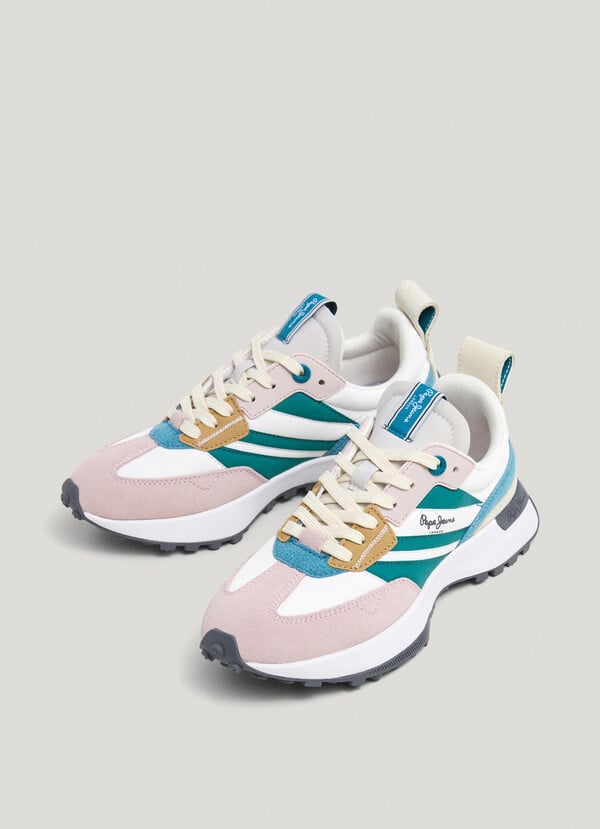 Pepe Jeans zapatillas con detalles en ante Superdescuento