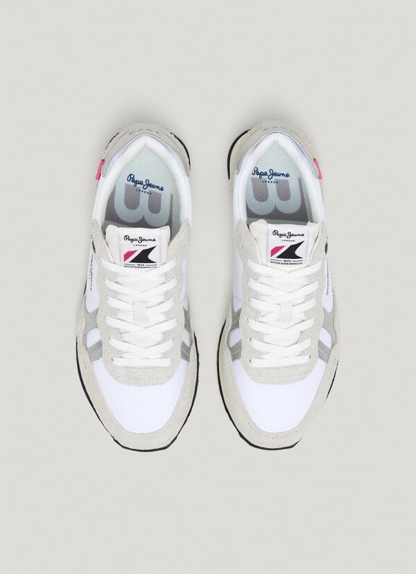 Pepe Jeans zapatillas running con detalles en ante - brit Limitado a 3 días