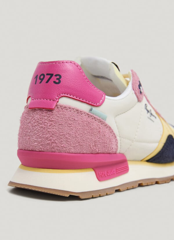 Pepe Jeans zapatillas running con detalles en ante - brit Oferta exclusiva
