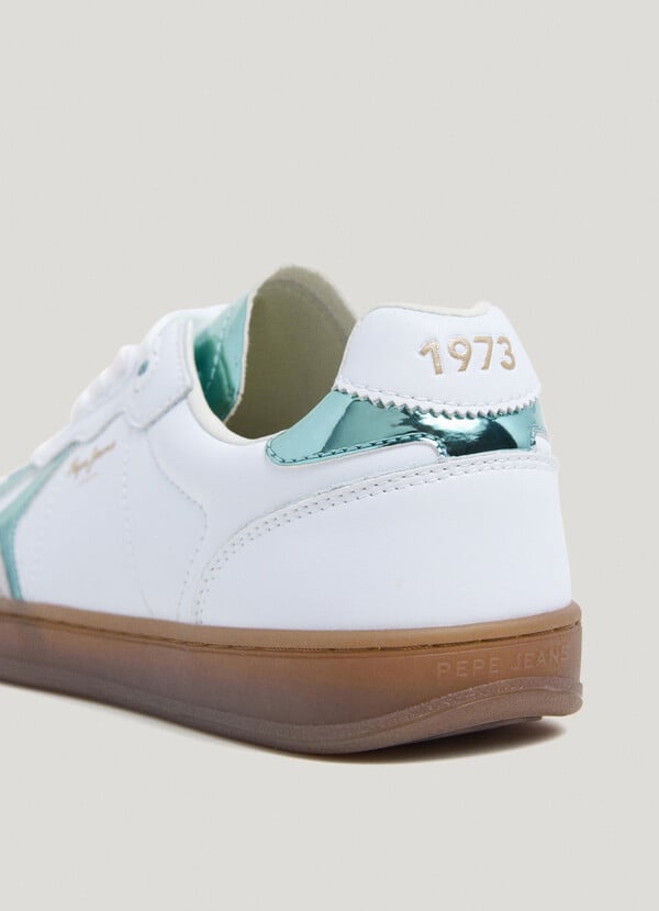 Pepe Jeans zapatillas piel con detalles en ante - ball Última moda