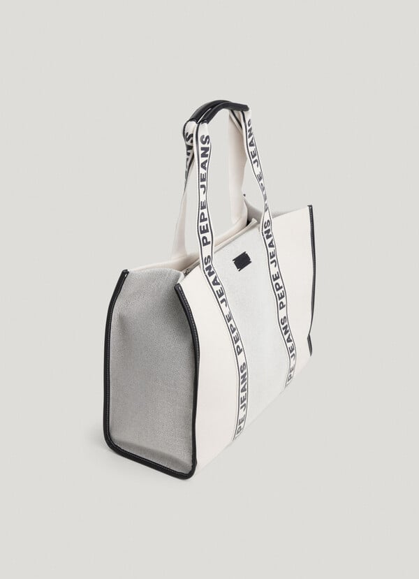 Pepe Jeans bolso tote con detalles efecto piel Gran oferta