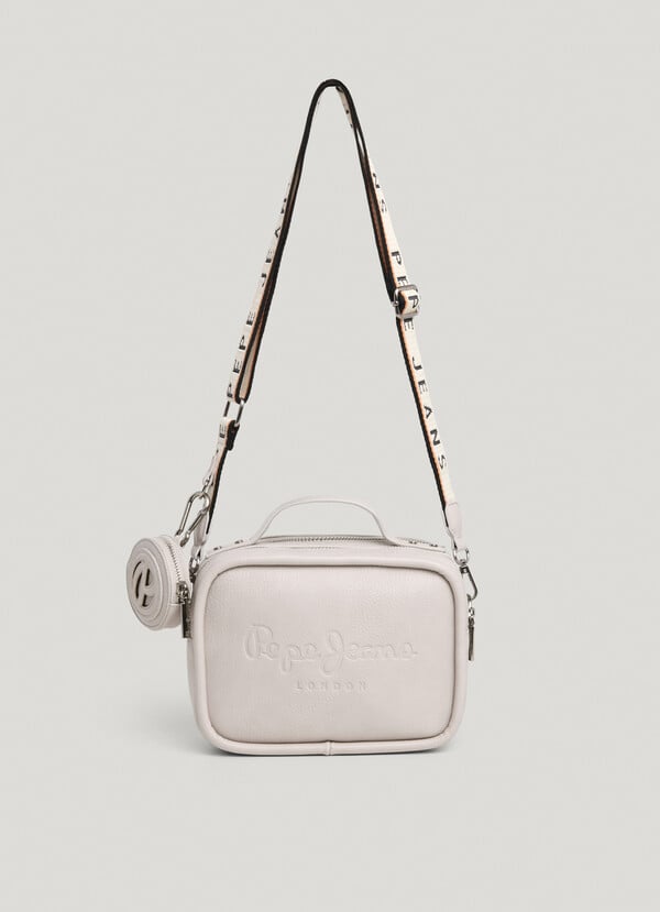 Pepe Jeans bandolera efecto piel con logo Oferta especial